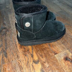 Kids UGG Black Suede Boots size 11